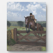 Cross Country - Jumping Horse Plaque Fotoplatte (Vorderseite)