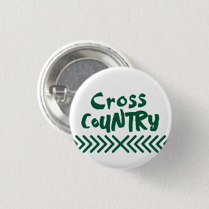 Cross-Country-Laufen-Typografie grün und weiß Button
