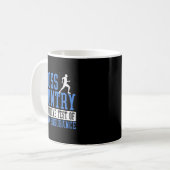Cross-Country-Laufmotivation Kaffeetasse (Vorderseite Links)