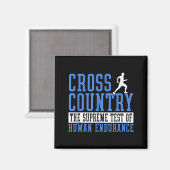 Cross-Country-Laufmotivation Magnet (Vorderseite/Rückseite)