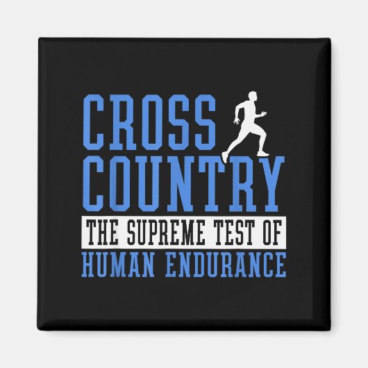 Cross-Country-Laufmotivation Magnet (Vorne)