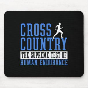 Cross-Country-Laufmotivation Mousepad