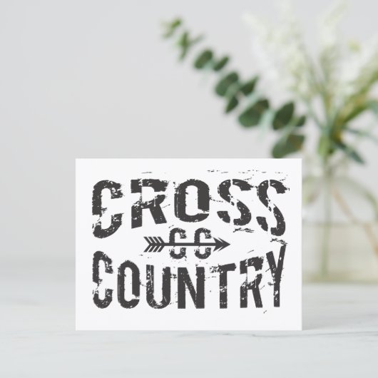 Cross Country mit Postcard Postkarte (Stehend Vorderseite)