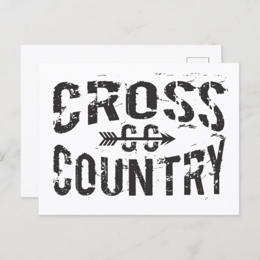 Cross Country mit Postcard Postkarte (Vorne/Hinten)