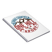 Cross Country One Hill of a Sport Notizblock (Rechte Seite)