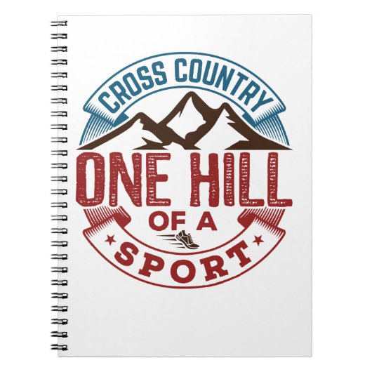 Cross Country One Hill of a Sport Notizblock (Vorderseite)
