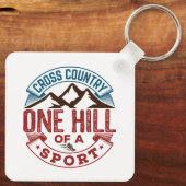 Cross Country One Hill of a Sport Schlüsselanhänger (Rückseite)