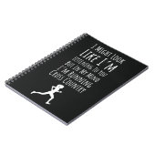 Cross Country Ornaments Running Runner Team XC Notizblock (Linke Seite)