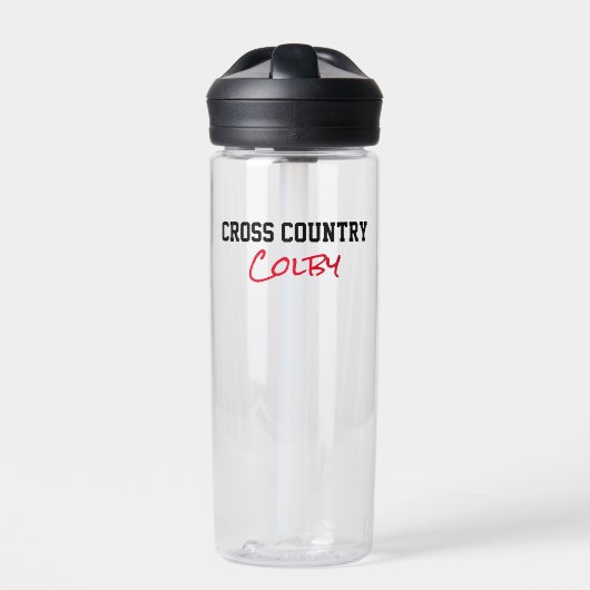 Cross Country Runner Coach NAME Sport Laufen Trinkflasche (Vorderseite)