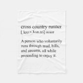 Cross Country Runner Definition, Xc Running  Fleecedecke (Vorderseite)