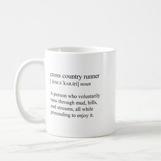 Cross Country Runner Definition, Xc Running  Kaffeetasse (Links)