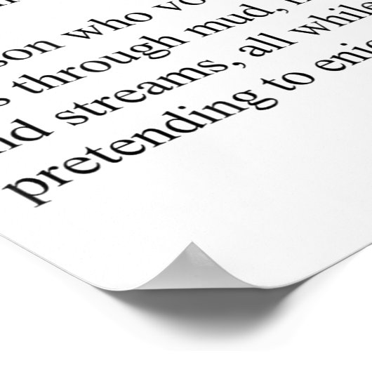 Cross Country Runner Definition, Xc Running  Poster (Ecke)