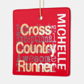 Cross Country Runner Extraordinaire CUSTOM Keramikornament (Links)