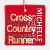 Cross Country Runner Extraordinaire CUSTOM Keramikornament (Vorderseite)