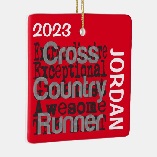 Cross Country Runner Extraordinaire CUSTOM Keramikornament (Rechts)