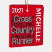 Cross Country Runner Extraordinaire CUSTOM Keramikornament (Rechts)