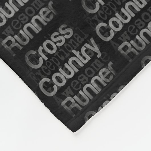 Cross Country Runner Extraordinaire Fleece Blankon (Ecke)