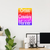 Cross Country Runner Fun Poster (Heimbüro)