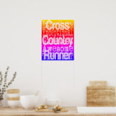 Cross Country Runner Fun Poster (Küche)