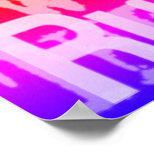 Cross Country Runner Fun Poster (Ecke)