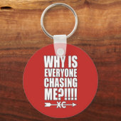 Cross Country Runner Key Chain Geschenk Schlüsselanhänger (Vorderseite)