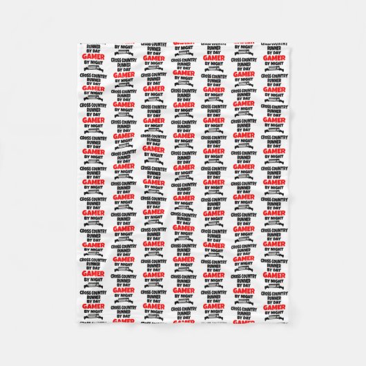 Cross Country Runner Lieben spielen Videospiele Fleecedecke (Vorderseite)