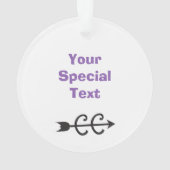 Cross Country Runner Lila Shoe © Custom 2-seitig Ornament (Rückseite)