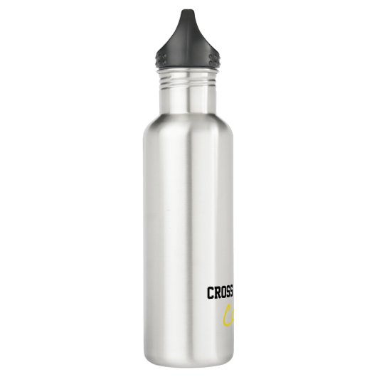 Cross Country Runner NAME Sportler Running Athlete Edelstahlflasche (Links)