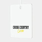 Cross Country Runner NAME Sportzone Ornament Aus Metall (Vorderseite links)