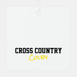Cross Country Runner NAME Sportzone Ornament Aus Metall