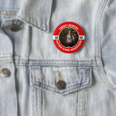 Cross Country Runner Running XC Sports Team Custom Button (Beispiel)