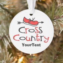 Cross Country Runner Shoe © Red Custom front/back