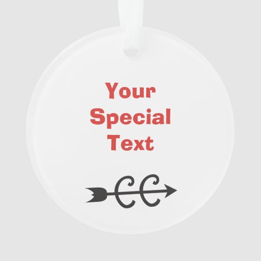 Cross Country Runner Shoe © Red Custom front/back Ornament (Rückseite)