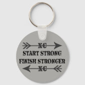 Cross Country Runner Strong Schlüsselanhänger (Vorderseite)