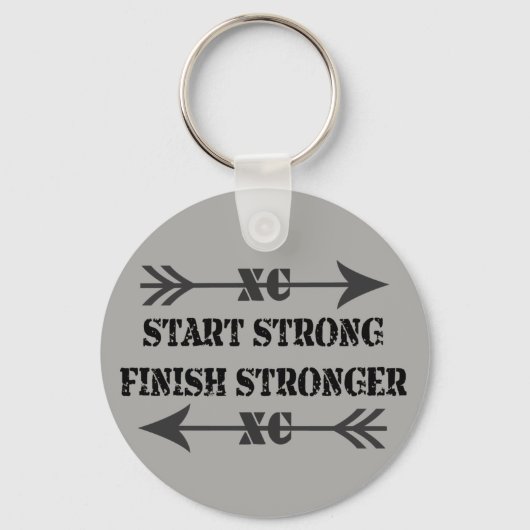 Cross Country Runner Strong Schlüsselanhänger (Vorderseite)