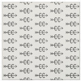 Cross Country Runner Symbole Weiße schwarze Stoffe (Muster)