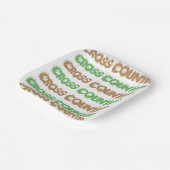 Cross Country Runner-Themenpapierplatte Pappteller (Gewinkelt)