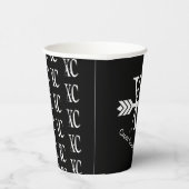 Cross Country Runner XC Arrow Paper Cups Pappbecher (Rechts)
