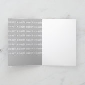 Cross Country Running Coach-Dankeschön-Karte Dankeskarte (Innenseite)