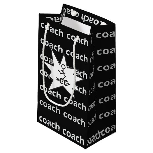 Cross Country Running Coach Geschenktasche Kleine Geschenktüte (Vorderseite Schrägansicht)