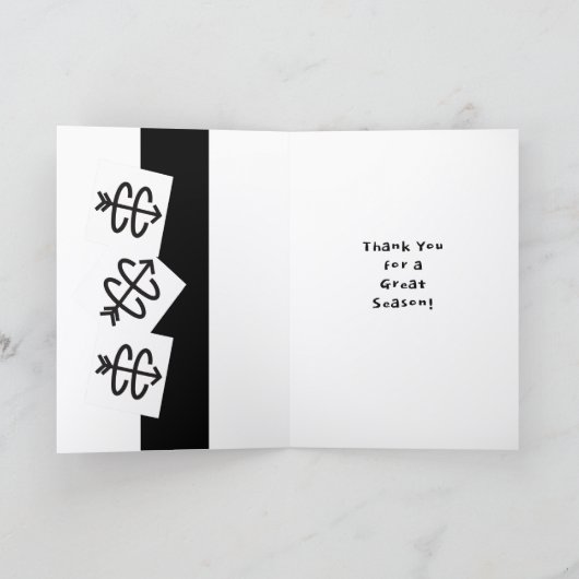 Cross Country-Running dank Karte (Innenseite)