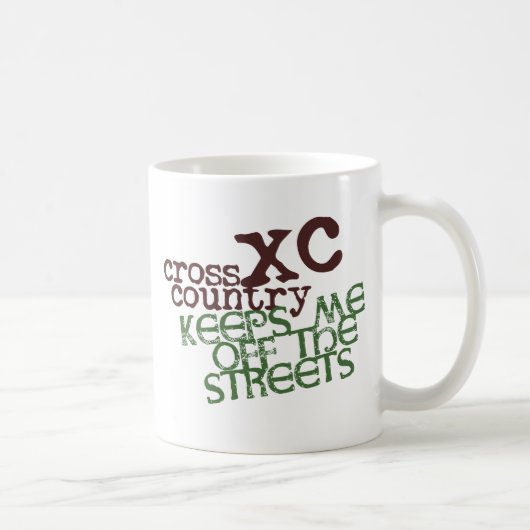 Cross Country Running © Funny Behalte mich von Str Kaffeetasse (Rechts)