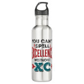 Cross Country Running Funny Excellence XC Edelstahlflasche (Vorderseite)