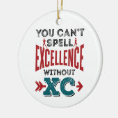 Cross Country Running Funny Excellence XC Keramik Ornament (Links)