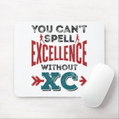 Cross Country Running Funny Excellence XC Mousepad (Mit Mouse)