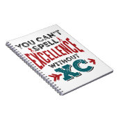 Cross Country Running Funny Excellence XC Notizblock (Rechte Seite)