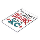 Cross Country Running Funny Excellence XC Notizblock (Linke Seite)