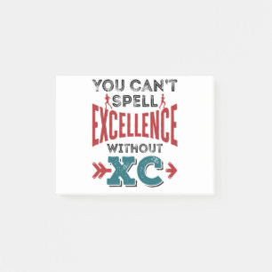 Cross Country Running Funny Excellence XC Post-it Klebezettel