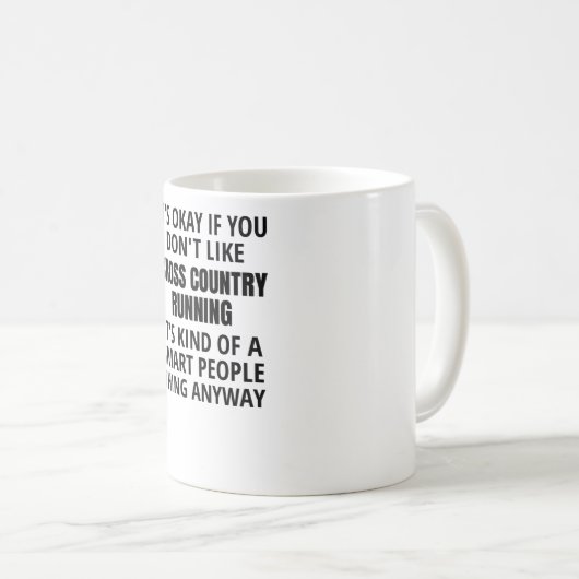 Cross Country Running Geschenk XC Cross Country Ru Kaffeetasse (VorderseiteRechts)