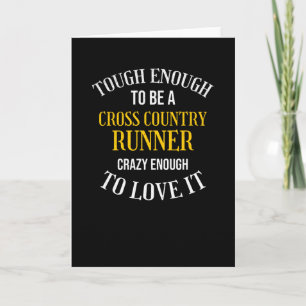 Cross Country Running Geschenk XC Cross Country Ru Karte